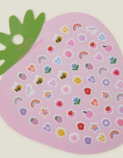 Girls Strawberry Stick-On Earrings, , large