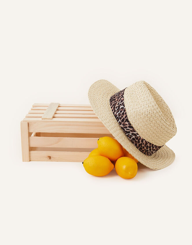 Frankie Animal Fedora Hat, , large