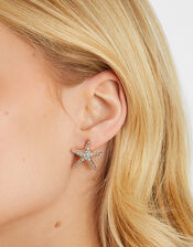 Pavé Starfish Stud Earrings, , large