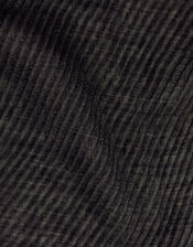 Lightweight Pleated Scarf, Black (BLACK), large