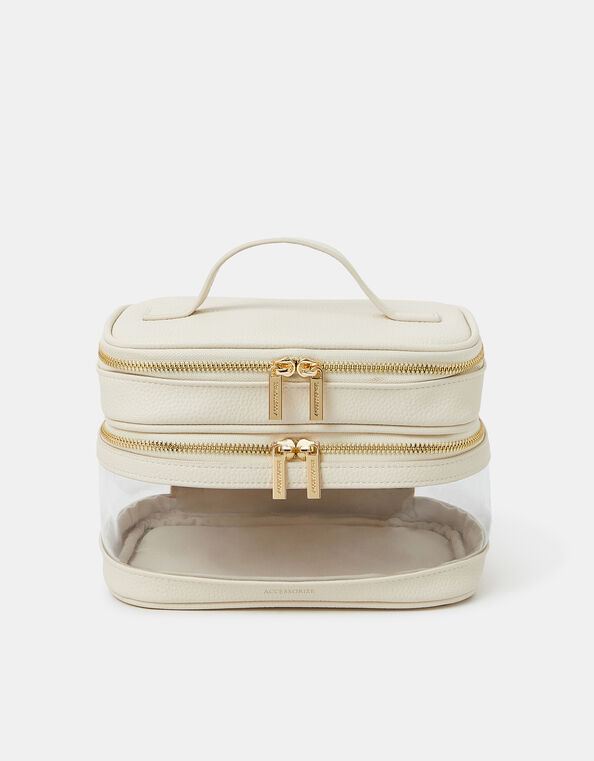 Large Clear Vanity Case, , large