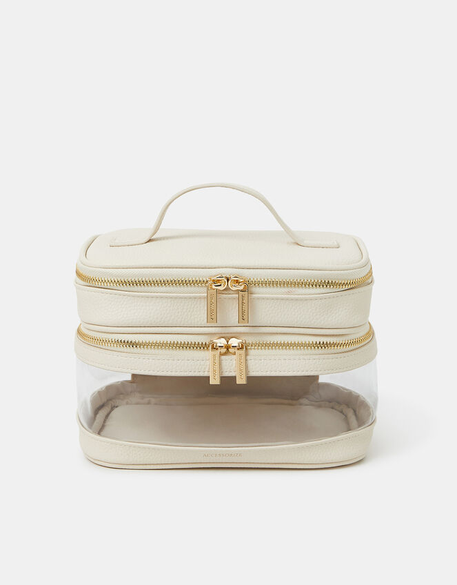 Large Clear Vanity Case, , large
