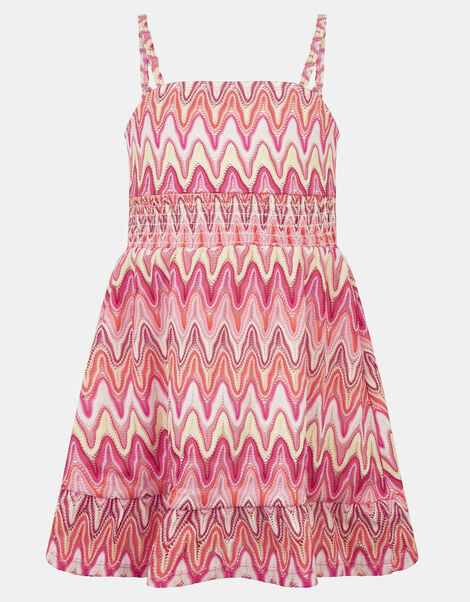 Girls Crochet Beach Dress, Multi (BRIGHTS MULTI), large