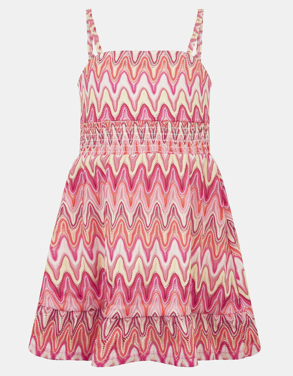 Girls Crochet Beach Dress, Multi (BRIGHTS MULTI), large