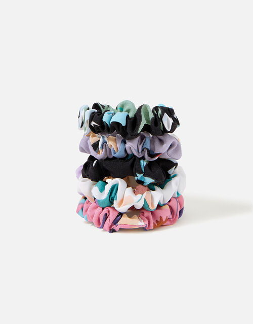 Mixed Floral Scrunchie Multipack, , large