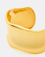 14ct Gold-Plated Molten Cuff Bracelet, , large