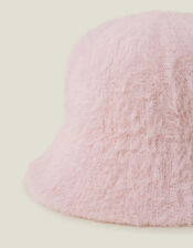 Fluffy Bucket Hat, Pink (PALE PINK), large