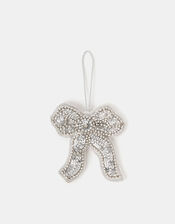 Embellished Bow Christmas Tree Decoration, , large