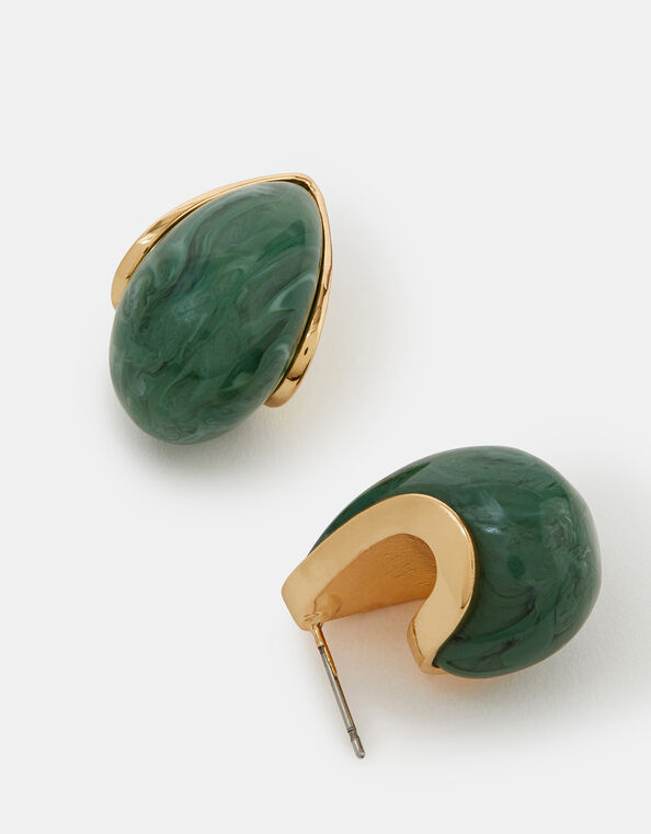 Resin Curve Drop Earrings, , large