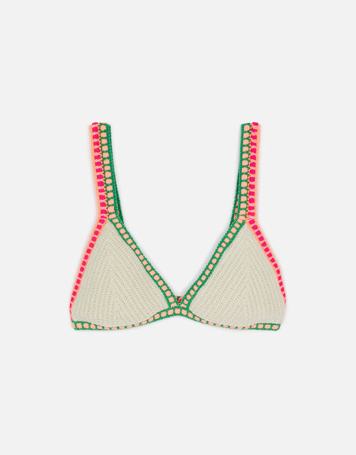 Bright Crochet Bikini Top, Multi (BRIGHTS-MULTI), large