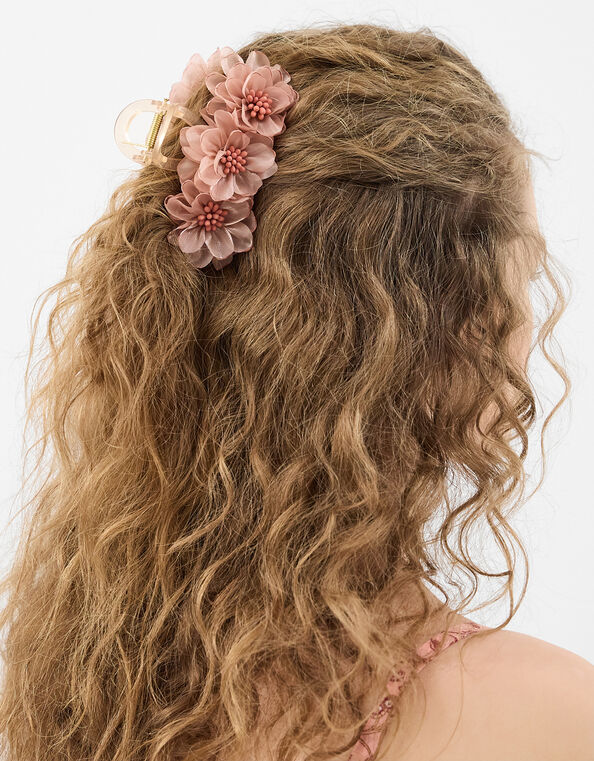 Chiffon Flower Claw Clip, , large