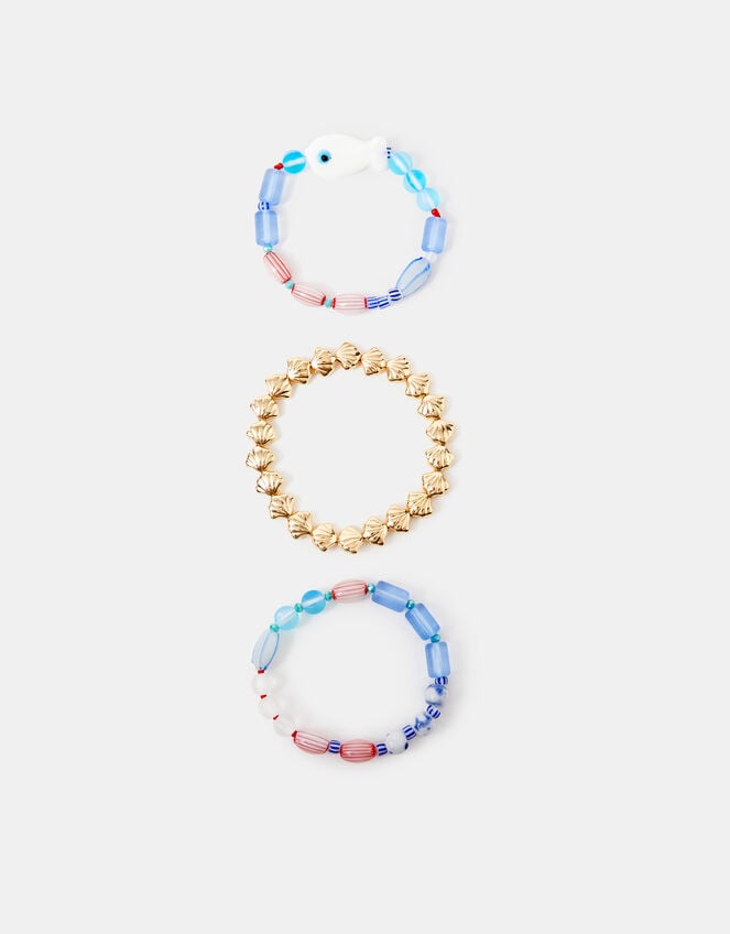 3-Pack Fish Beaded Bracelets, , large