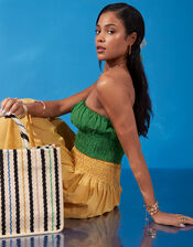 Stripe Handheld Bag, , large