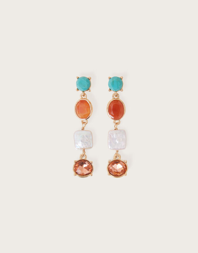 Eclectic Long Drop Earrings, , large