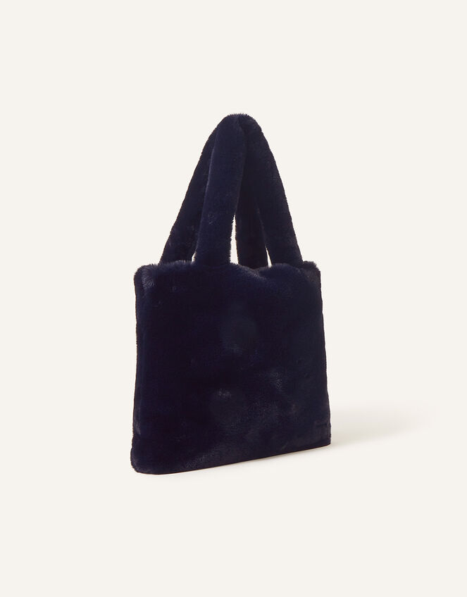 Faux Fur Shopper Bag, , large