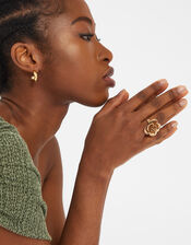 Statement Flower Ring, Gold (GOLD), large