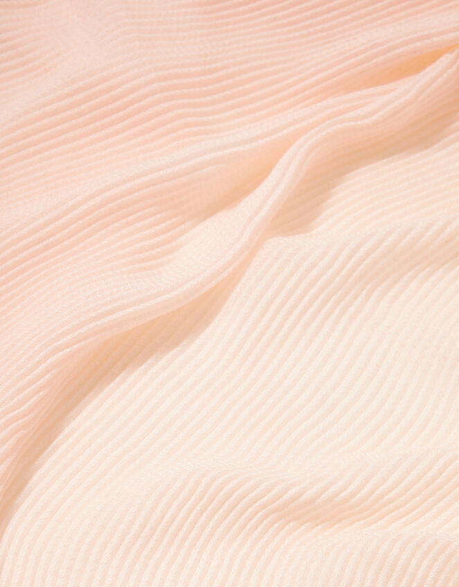 Glitter Pleat Scarf, Pink (PALE PINK), large