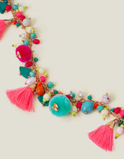 Pom-Pom Statement Necklace, , large