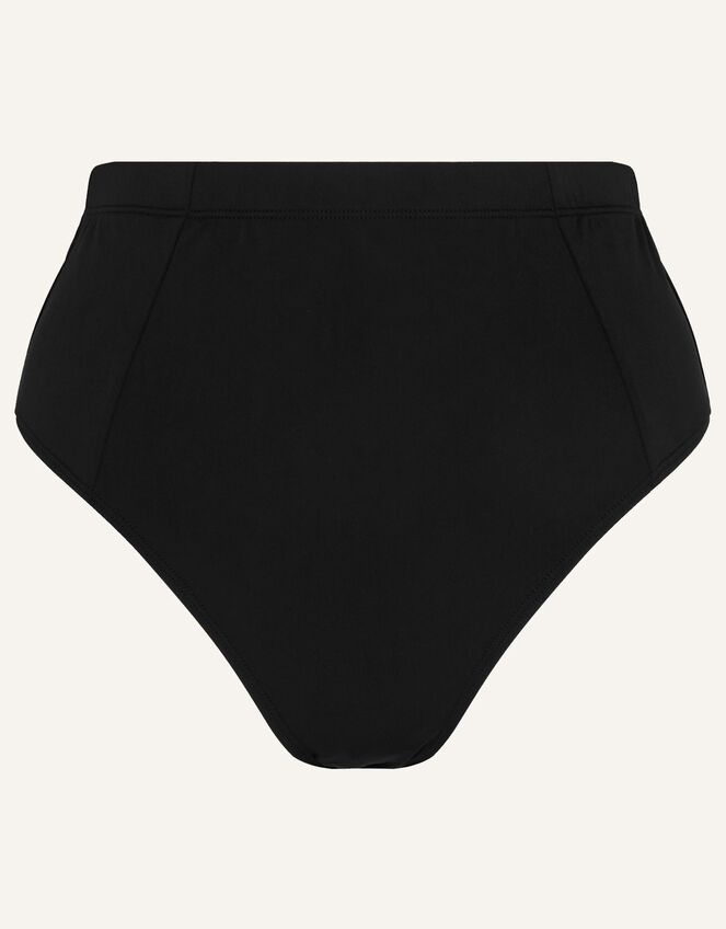 High Waist Bikini Bottoms, Black (BLACK), large