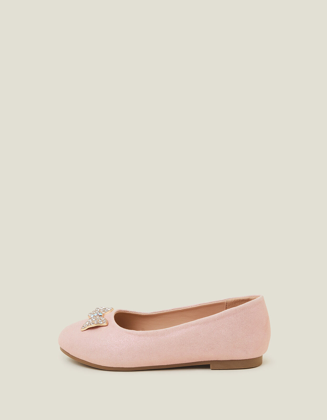 Baby pink flats hot sale
