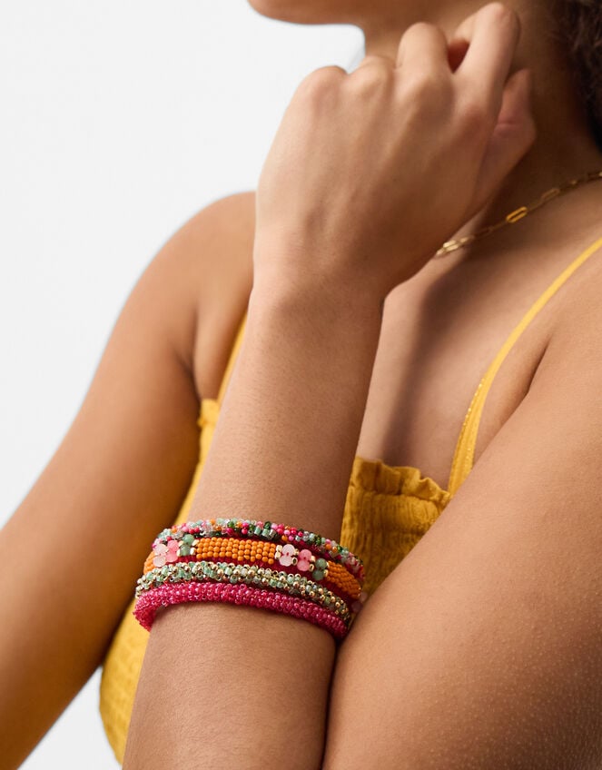 4-Pack Beaded Bangles, , large