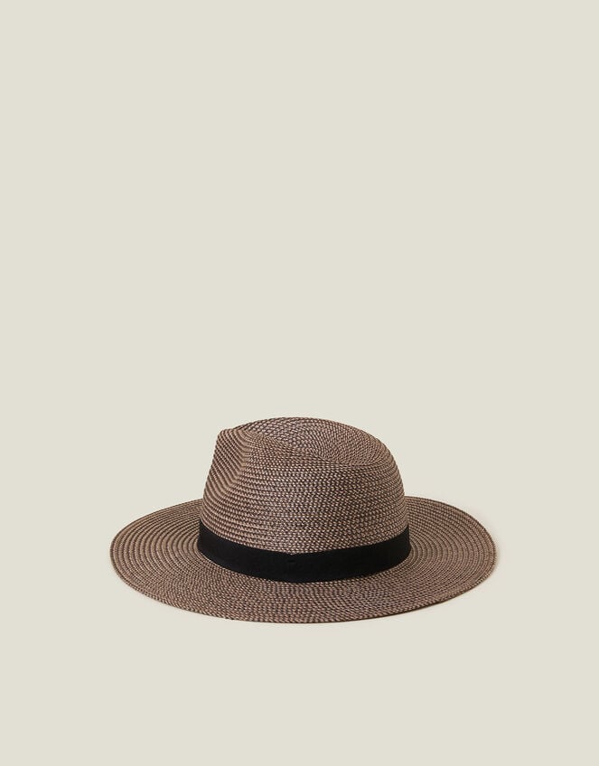 Straw Fedora Hat, , large