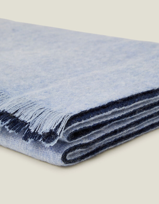Two Tone Plain Blanket Scarf, , large
