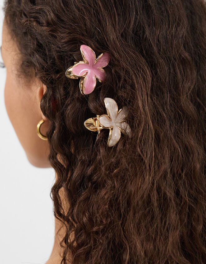 4-Pack Mini Flower Metal Claw Clips, , large