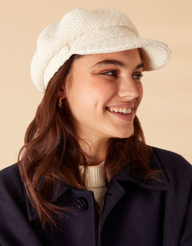 Textured Baker Boy Hat Hats Accessorize UK