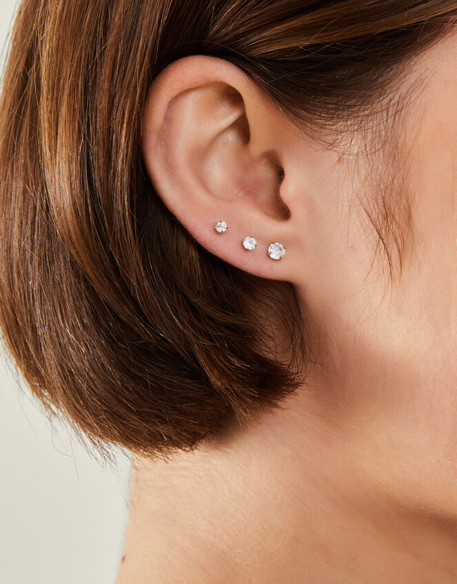 14ct Gold-Plated Surgical Steel Flackback Earrings, , large