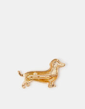 Pearl Dachshund Brooch, , large