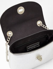 Mini Metallic Bag, Silver (SILVER), large