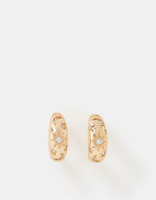 Celestial Diamanté Hoop Earrings, , large