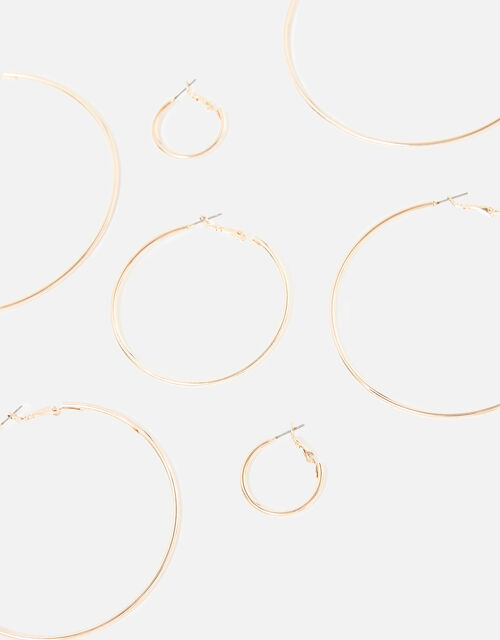 Reconnected Simple Hoop Multipack, Gold (ROSE GOLD), large
