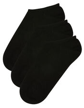 Soft Bamboo Trainer Sock Multipack, Black (BLACK), large