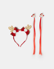 Fake Hair Clip & Hairband Christmas Bundle, , large