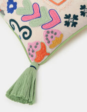 Tassel Embroidered Cushion Cover, , large