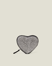 Beaded Heart Coin Purse, , large
