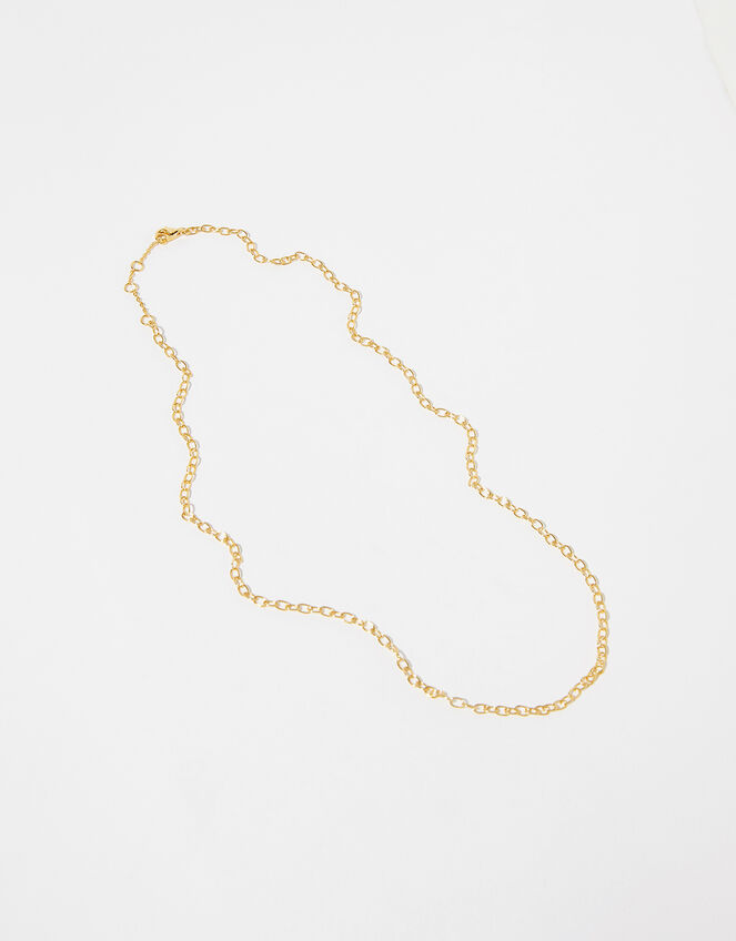 Gold Vermeil Paperclip Chain Necklace Z for Accessorize Accessorize