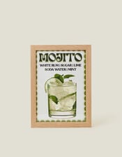 Pink Giraffe Print Co Mojito Framed A4 Art Print, , large