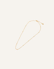 14ct Gold-Plated Pearl Beaded Necklace, , large