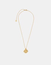 14ct Gold-Plated Coin Spinner Pendant Necklace, , large