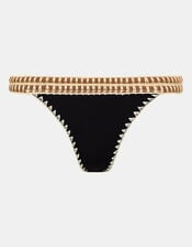 Glitter Band Bikini Bottoms, Black (BLACK), large