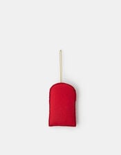 Embellished Felt Postbox Christmas Tree Decoration, , large