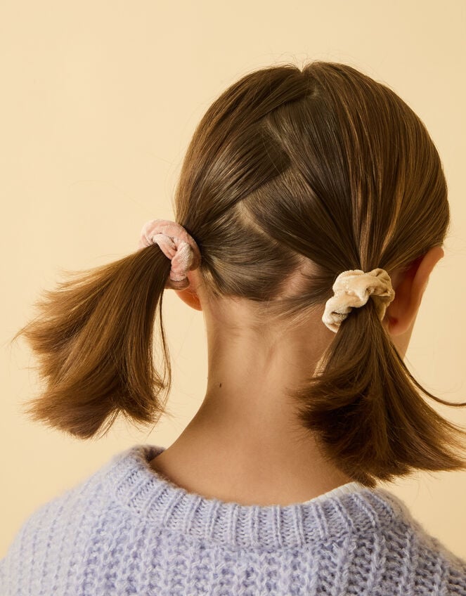 2-Pack Girls Velvet Scrunchies, , large