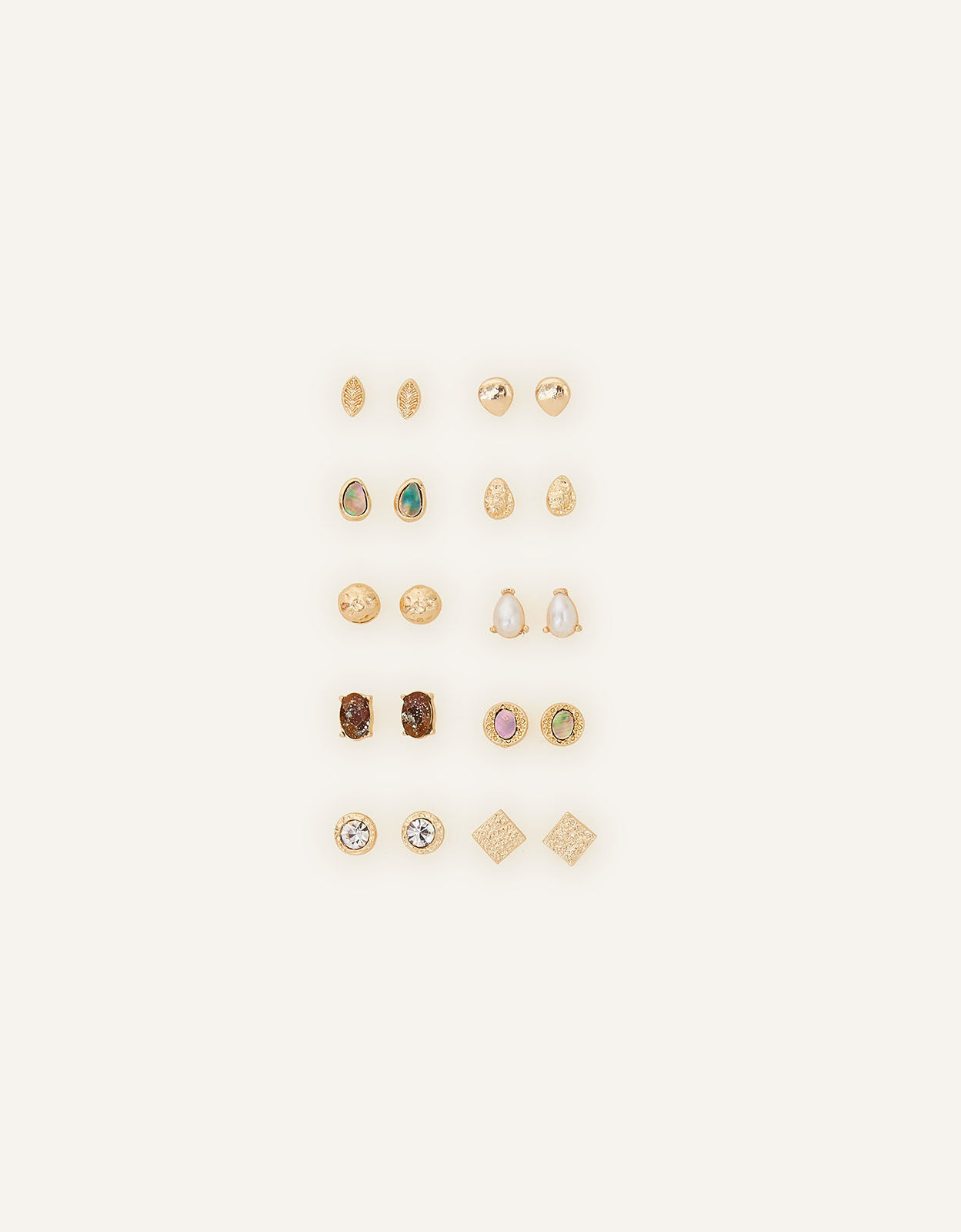 Pack of stud earrings on sale
