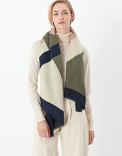 Geometric Blanket Scarf, , large