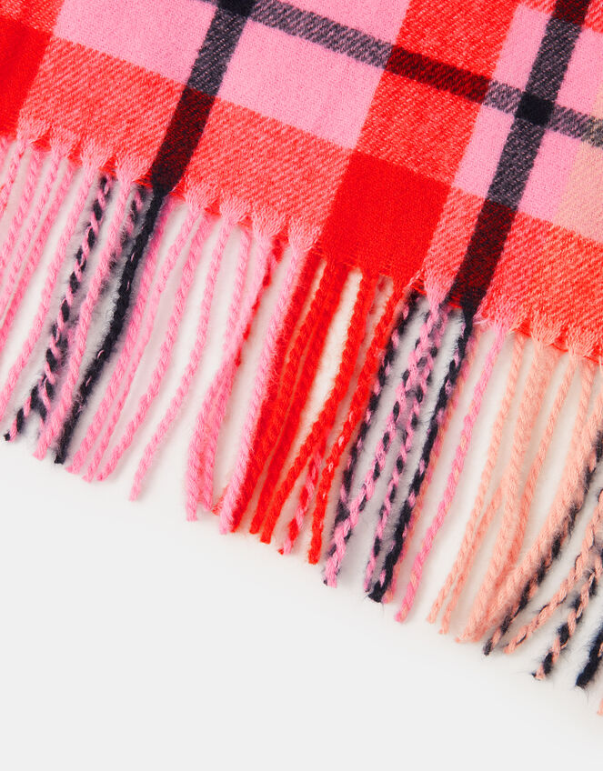 Check Print Blanket Scarf, , large