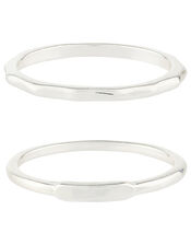 Basic Ring Stacking Set, Silver (SILVER), large