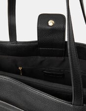 Bianca Laptop Tote Bag, Black (BLACK), large